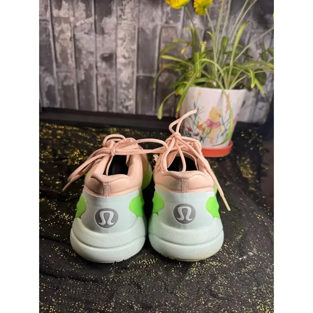 Lululemon Blissfeel Women's Running Shoes - Butter Pink / Scream Green (Size 9)